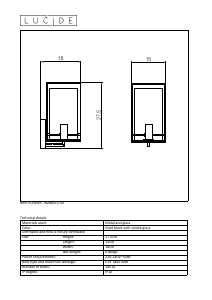 Manual Lucide 78288/01/30 Julot Lampă