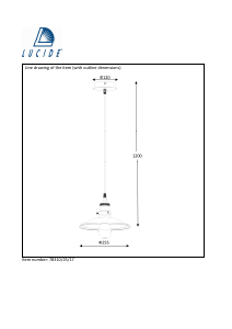 Manual de uso Lucide 78310/25/17 Bistro Lámpara