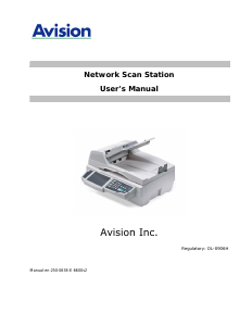 Manual Avision @V6600 Scanner