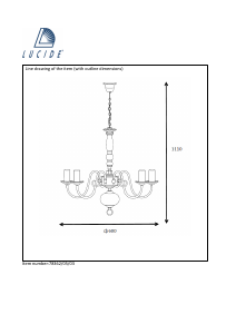 Bruksanvisning Lucide 78362/05/03 Barrocco Lampe