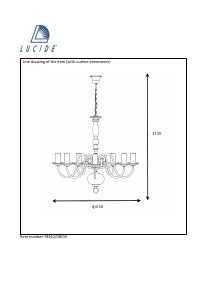 Руководство Lucide 78362/08/03 Barrocco Светильник