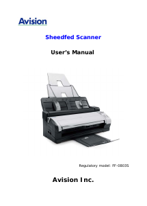 Handleiding Avision AV50F Scanner