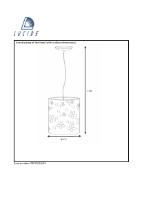 Bruksanvisning Lucide 78372/25/31 Marguerite Lampa