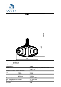 Kasutusjuhend Lucide 78374/50/31 Manuela Lamp