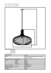 Hướng dẫn sử dụng Lucide 78374/50/36 Manuela Đèn