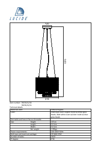 Manual Lucide 78376/31/30 Raka Lamp