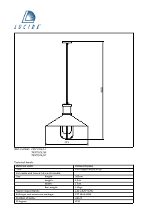 Manuale Lucide 78377/01/17 Naarden Lampada