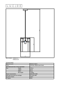 Bedienungsanleitung Lucide 78386/01/30 Julot Leuchte