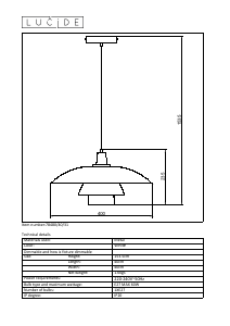 Kasutusjuhend Lucide 78480/40/31 Gitsy Lamp