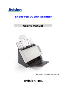 Handleiding Avision AV186+ Scanner