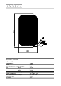 Mode d’emploi Lucide 78584/40/30 Tahar Lampe