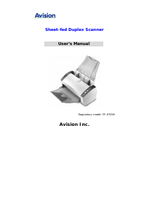 Manual Avision AV220C2+ Scanner