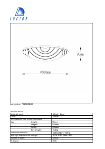 Руководство Lucide 79104/02/67 Versa Светильник