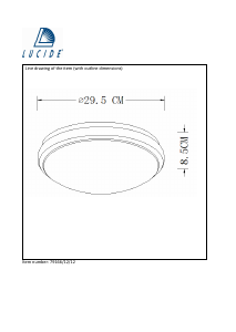 Руководство Lucide 79166/12/12 Casper i Светильник