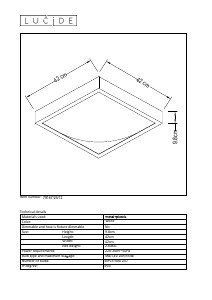 Hướng dẫn sử dụng Lucide 79167/24/12 Casper ii Đèn