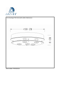 Руководство Lucide 79170/15/11 Ready Светильник