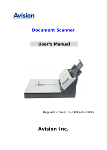 Manual Avision AV1860 Scanner