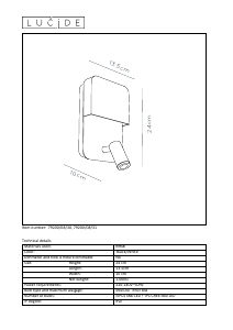 Manual Lucide 79200/08/31 Boxer Candeeiro