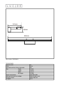 Hướng dẫn sử dụng Lucide 79297/08/12 Onno Đèn