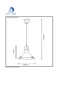 Mode d’emploi Lucide 79459/25/30 Tonga Lampe