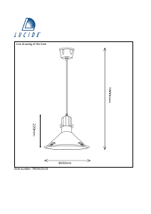 Посібник Lucide 79459/25/31 Tonga Лампа