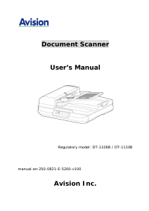 Handleiding Avision AV5400 Scanner