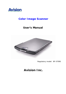 Handleiding Avision FB1200 Scanner