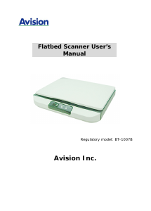 Manual Avision FB5000 Scanner