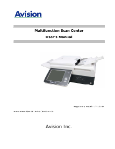 Handleiding Avision SC8800 Scanner