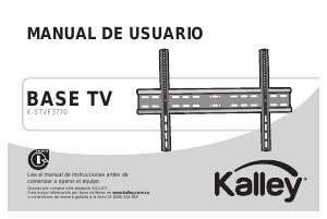 Manual de uso Kalley K-STVF3770 Soporte de pared