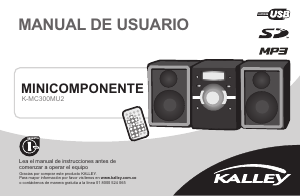 Manual de uso Kalley K-MC300MU2 Set de estéreo