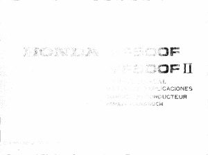 Manual de uso Honda VF500F (1983) Motocicleta