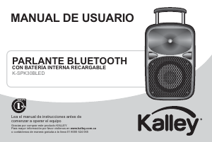 Manual de uso Kalley K-SPK30BLED Altavoz