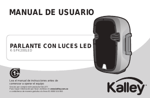 Manual de uso Kalley K-SPK200LED Altavoz