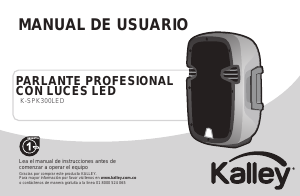 Manual de uso Kalley K-SPK300LED Altavoz