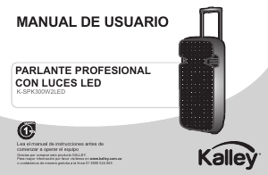 Manual de uso Kalley K-SPK300W2LED Altavoz