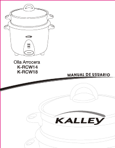 Manual de uso Kalley K-RCW18 Arrocera