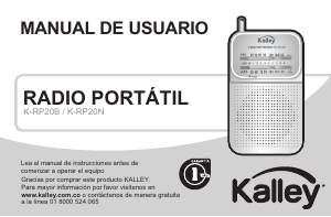 Manual de uso Kalley K-RP20 Radio