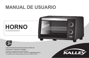 Manual de uso Kalley K-MHE8009N01 Horno