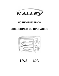 Manual de uso Kalley K-WS160A Horno