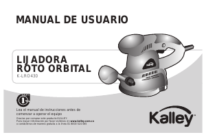 Manual de uso Kalley K-LRO430 Lijadora orbital