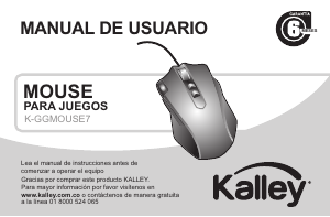Manual de uso Kalley K-GGMOUSE7 Ratón