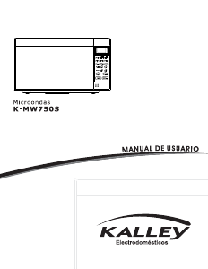 Manual de uso Kalley K-MW750S Microondas