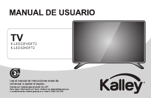 Manual de uso Kalley K-LED32HDFT2 Televisor de LED