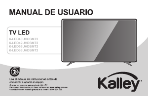 Manual de uso Kalley K-LED43UHDSMT2 Televisor de LED