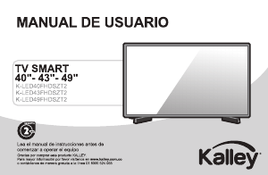 Manual de uso Kalley K-LED49FHDSZT2 Televisor de LED