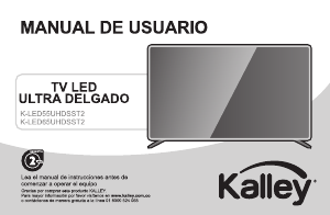 Manual de uso Kalley K-LED55UHDSST2 Televisor de LED