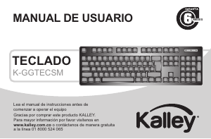 Manual de uso Kalley K-GGTECSM Teclado