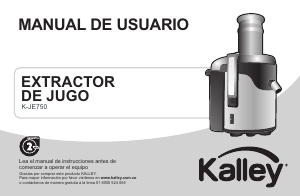 Manual de uso Kalley K-JE750 Licuadora