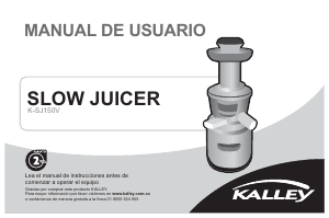 Manual de uso Kalley K-SJ150V Licuadora